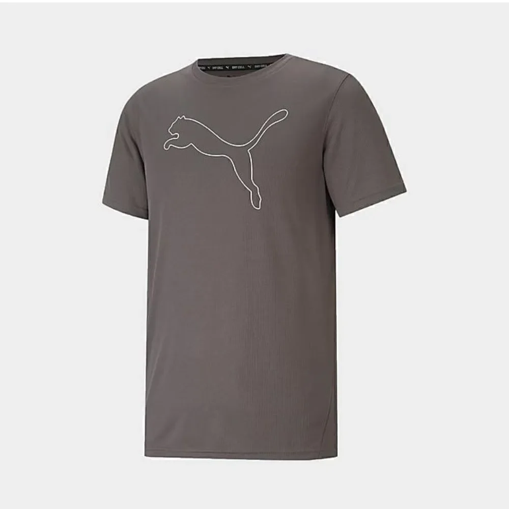 Puma Dry Cell Running & Training Gray Logo T-Shirt | SZ XXL